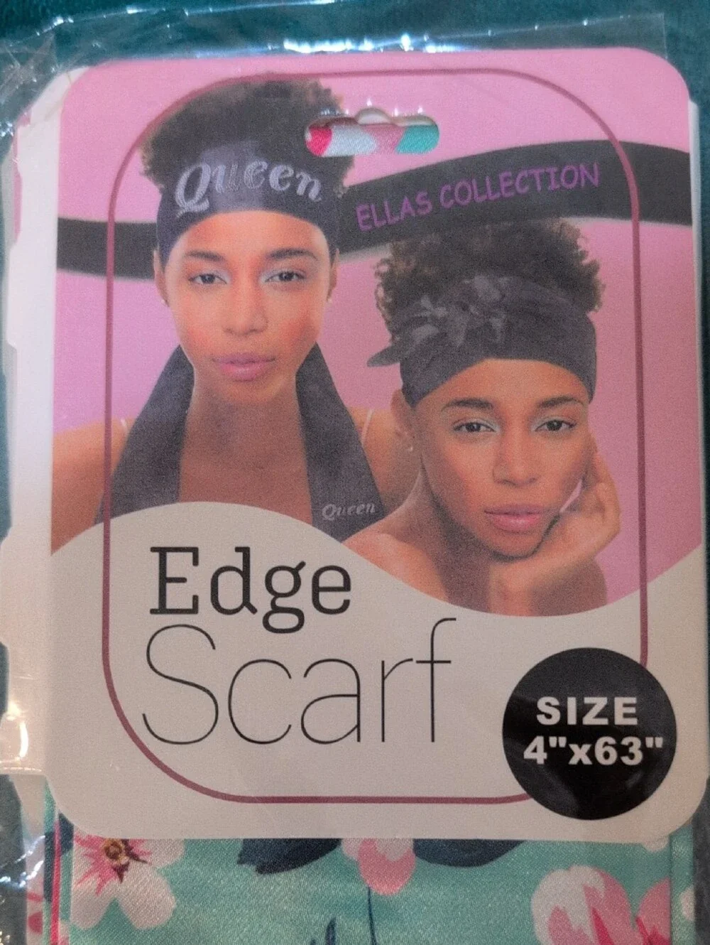 Floral Edge Scarf - Mint and Purple Options - Pick 1
